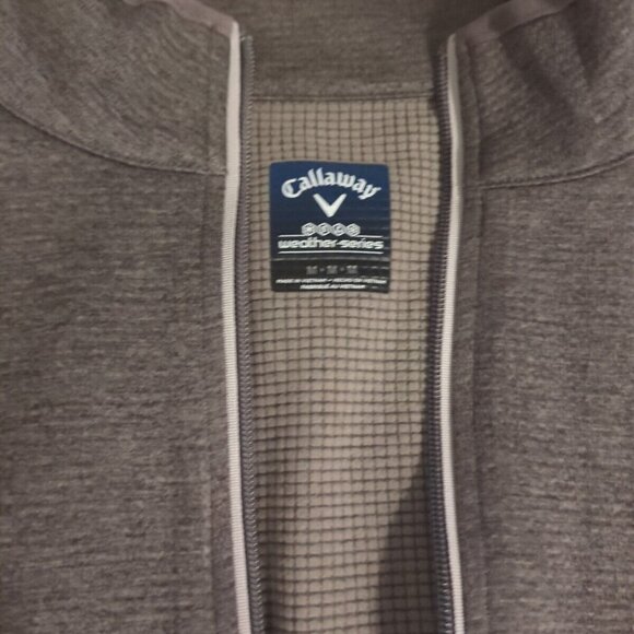 Callaway weather series full zip Grey Men Size Medium - Picture 2 of 10